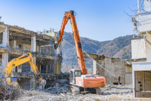 建物解体工事写真
